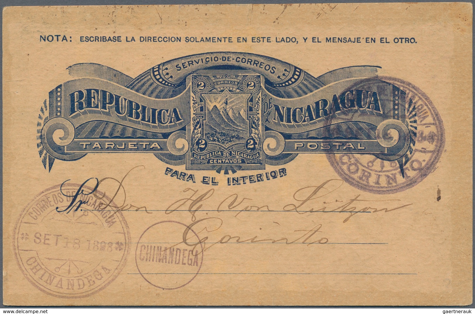 Mittel- Und Südamerika: 1890/1962, Covers/used Stationery Of Costa Rica (21, Inc. Card 1893 To Seneg - Autres - Amérique