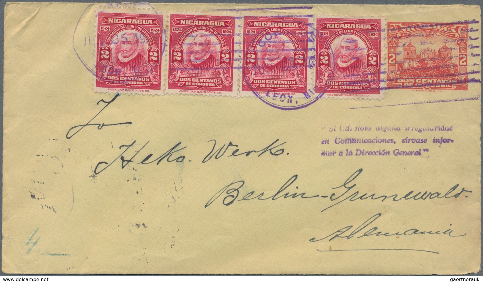 Mittel- Und Südamerika: 1893/1959, Covers/used Stationery (22) Of Guatemala Or Nicaragua Mostly Used - America (Other)