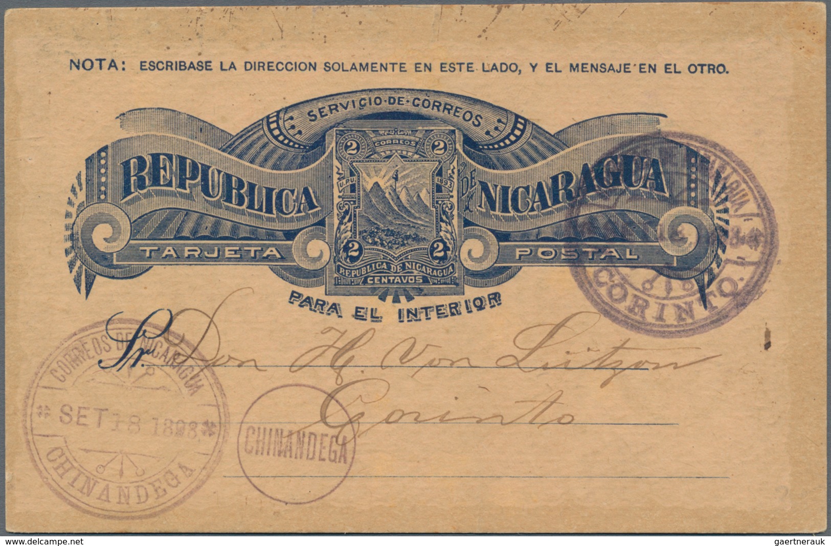 Mittel- Und Südamerika: 1893/1959, Covers/used Stationery (22) Of Guatemala Or Nicaragua Mostly Used - Altri - America