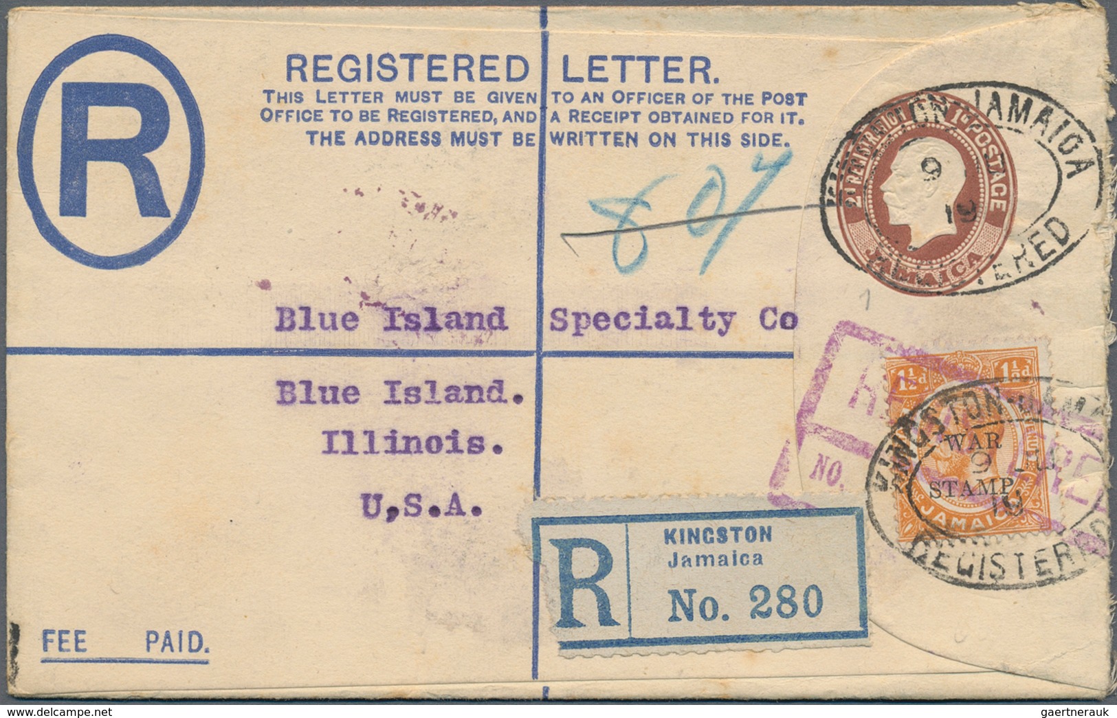 Karibik: 1893/1960 (ca.), Covers/stationery (43) Of Bahamas/Bermuda/Jamaica/Turks Ec. British Territ - America (Other)