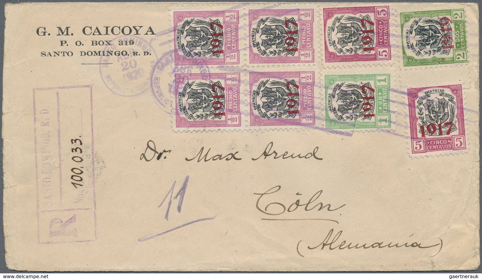 Karibik: 1908/70 (ca.), Covers/used Stationery Of Cuba (23), Dominican Republic (11), Haiti (5) And - Sonstige - Amerika