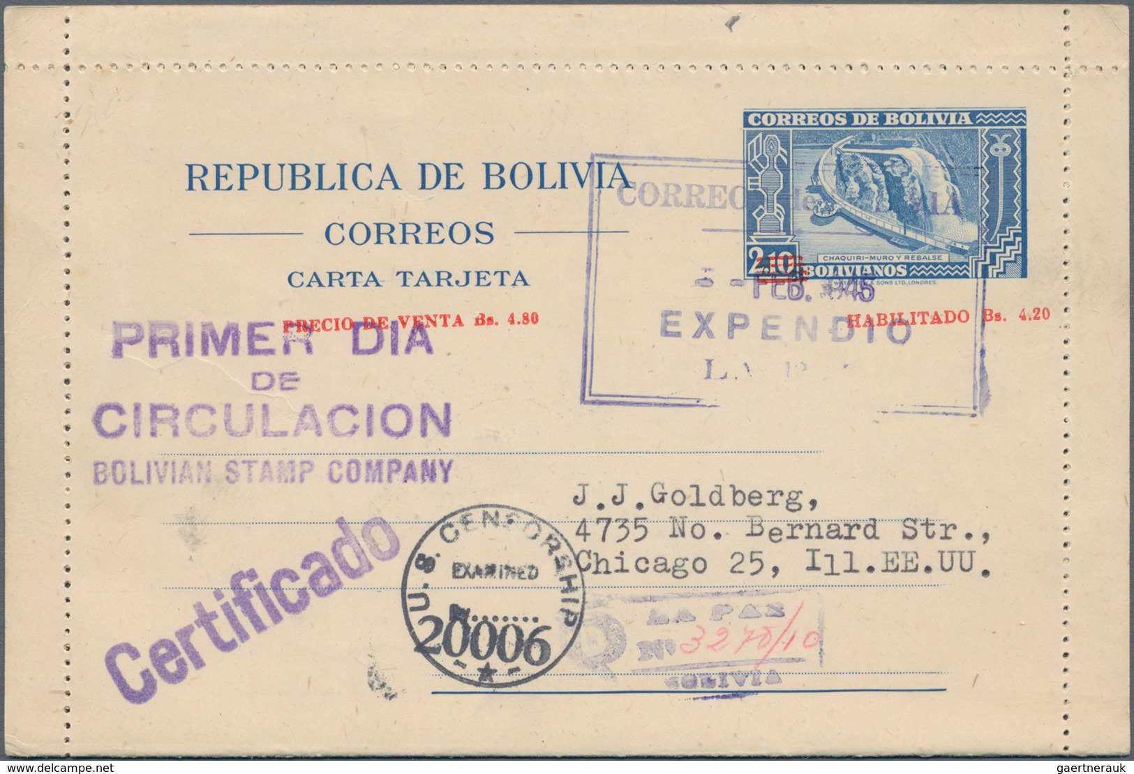 Südamerika: 1878/1949, Holding Of Ca. 240 Used Postal Stationeries, Incl. Stationery Envelopes And C - Autres - Amérique