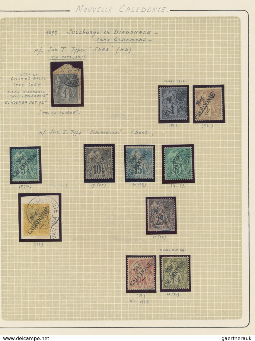 Französische Kolonien: 1890/1960 (ca.), Comprehensive Used And Mint Collection In Nine Albums, Well - Sonstige & Ohne Zuordnung