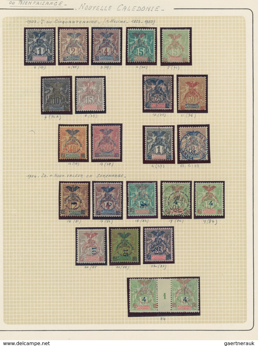 Französische Kolonien: 1890/1960 (ca.), Comprehensive Used And Mint Collection In Nine Albums, Well - Sonstige & Ohne Zuordnung