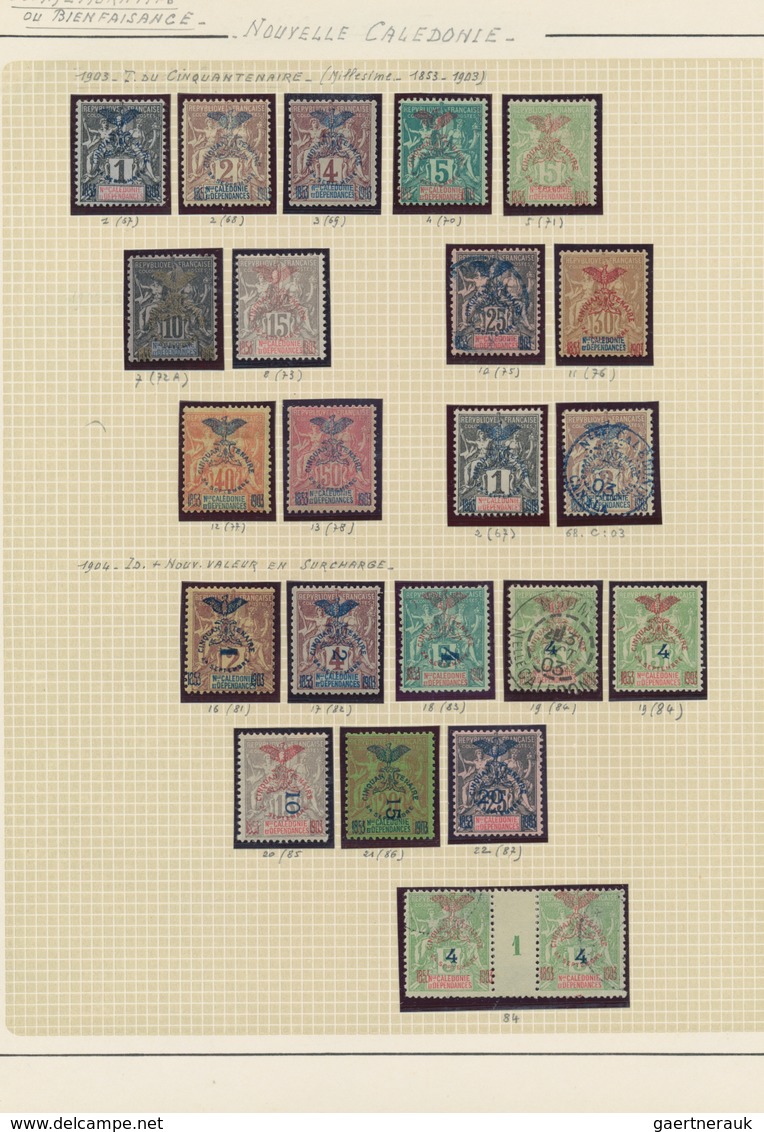 Französische Kolonien: 1890/1960 (ca.), Comprehensive Used And Mint Collection In Nine Albums, Well - Altri & Non Classificati