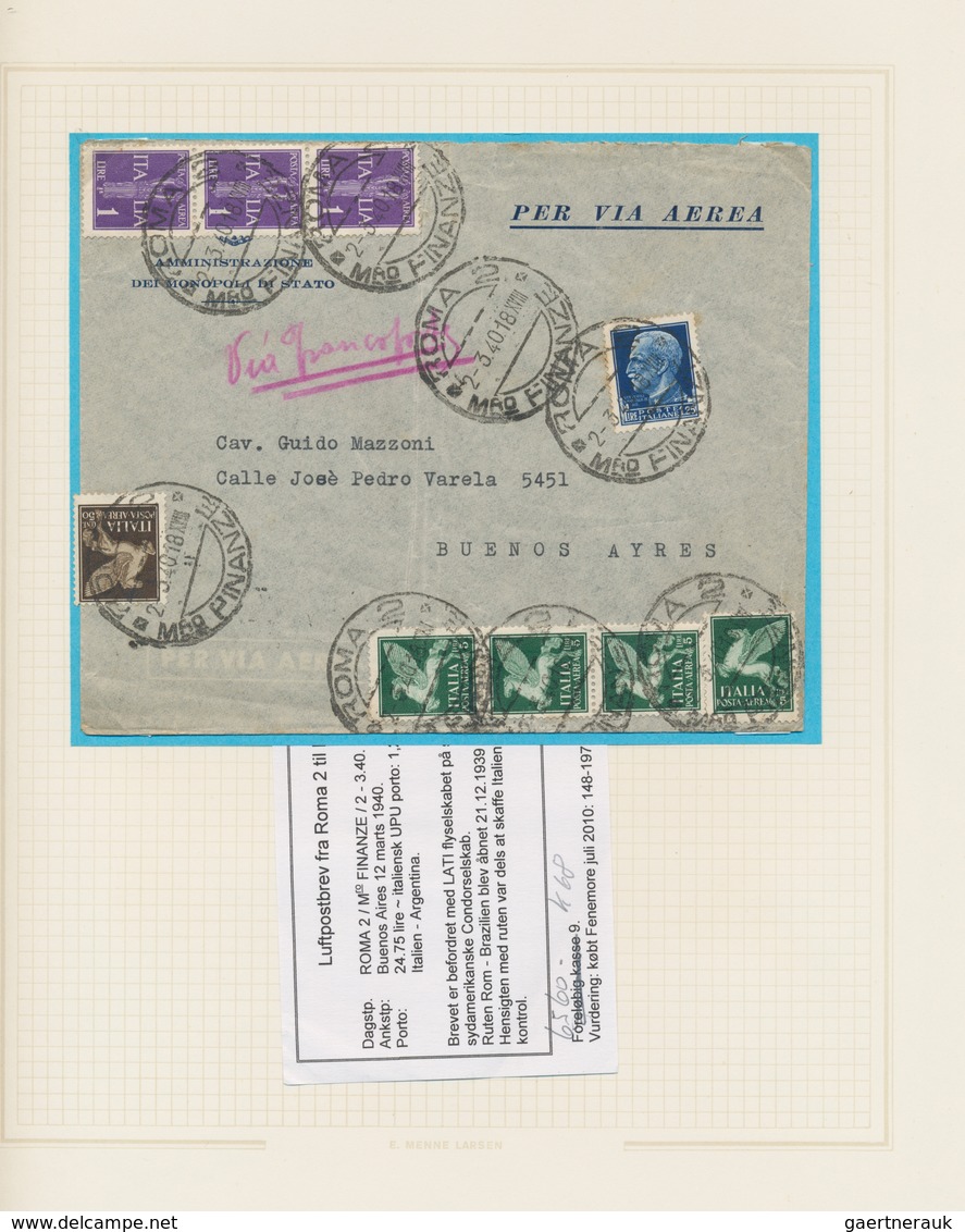 Flugpost Alle Welt: 1925/1945 ca., comprehensive collection with more than 100 worldwide airmail cov