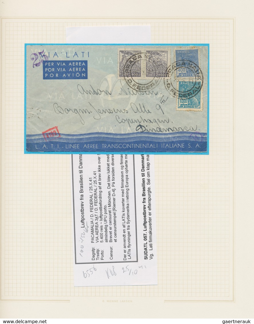 Flugpost Alle Welt: 1925/1945 ca., comprehensive collection with more than 100 worldwide airmail cov