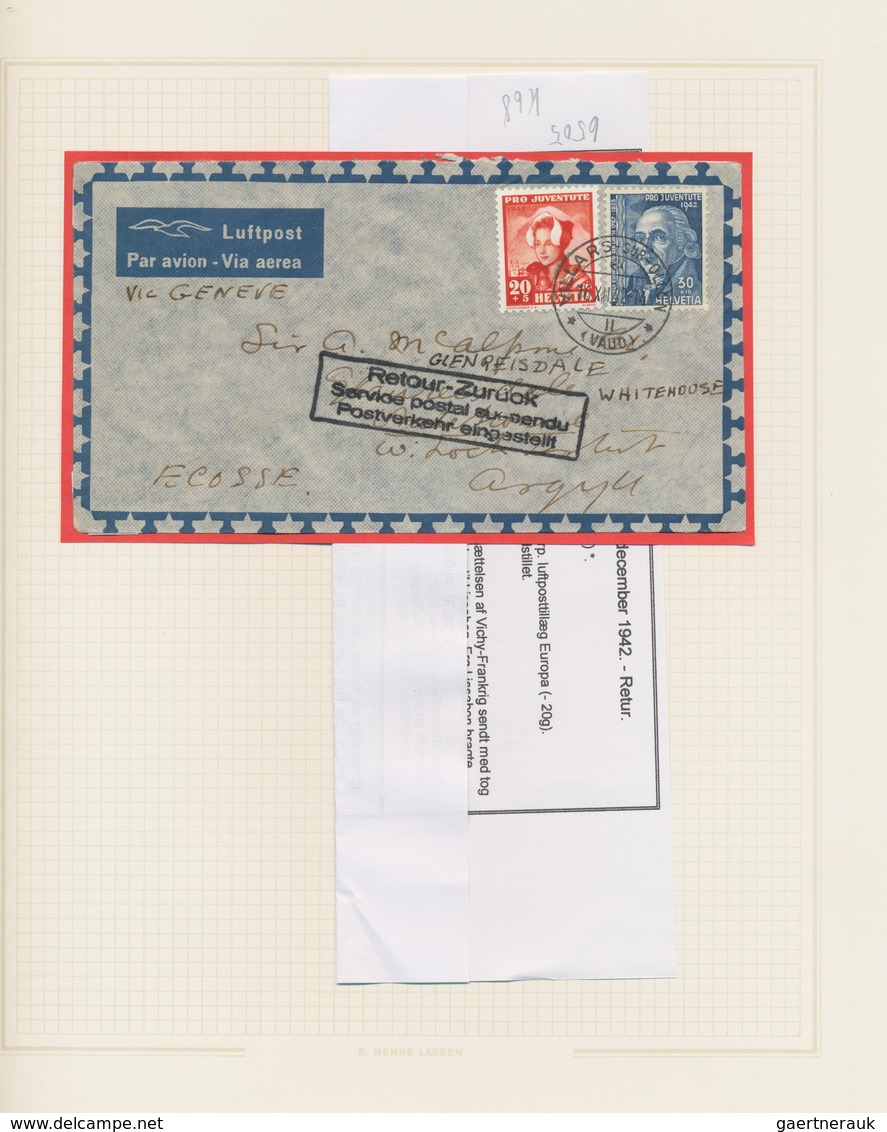 Flugpost Alle Welt: 1925/1945 ca., comprehensive collection with more than 100 worldwide airmail cov