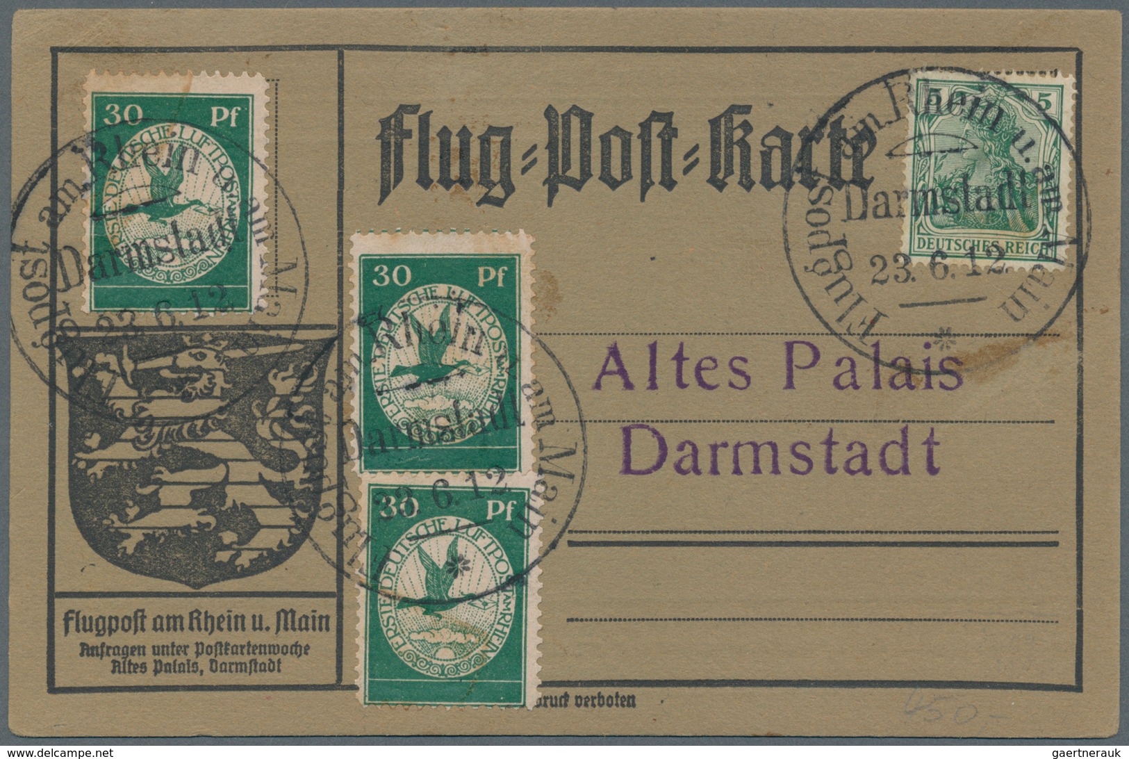 Zeppelinpost Deutschland: 1912/1945 (ca): Posten mit über 90 teils sehr raren Zeppelin-Belegen, indi