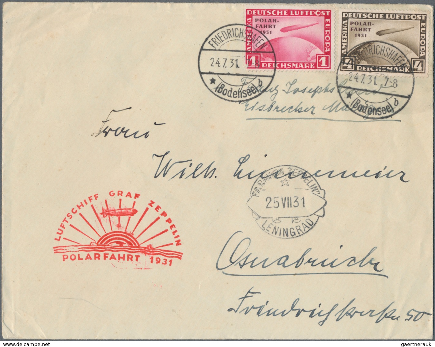 Zeppelinpost Übersee: Zeppelin Und Luftpost, Hervorrrgender Posten Von Rund 250 Belegen Mit Vielen T - Zeppelins