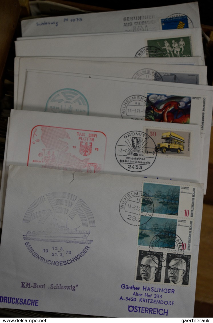 Schiffspost Alle Welt: 1960s/1980s, Naval Ship Post, Giant Collection With More Than 10.000 Covers F - Sonstige & Ohne Zuordnung