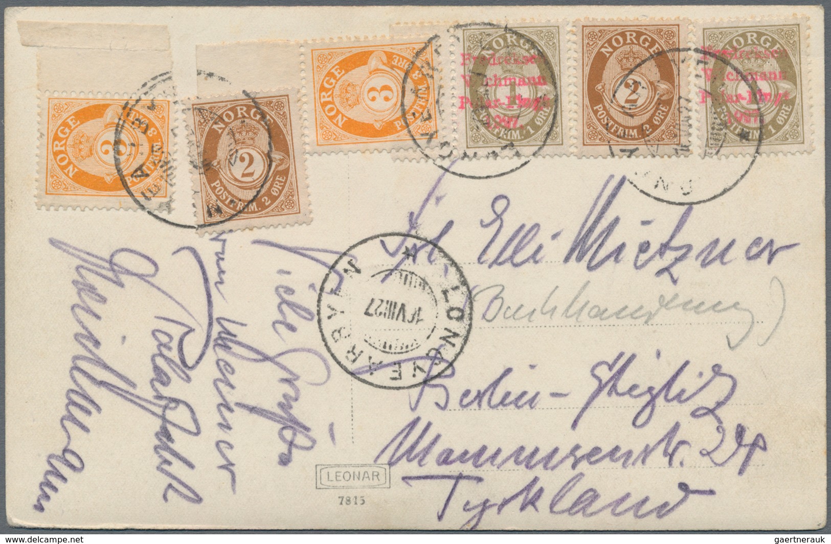 Thematik: Arktis / Arctic: 1927/1931, Lot Incl. 1927 Flight Card Norway "FREDRECKSE WICHMANN POLAR-F - Other & Unclassified