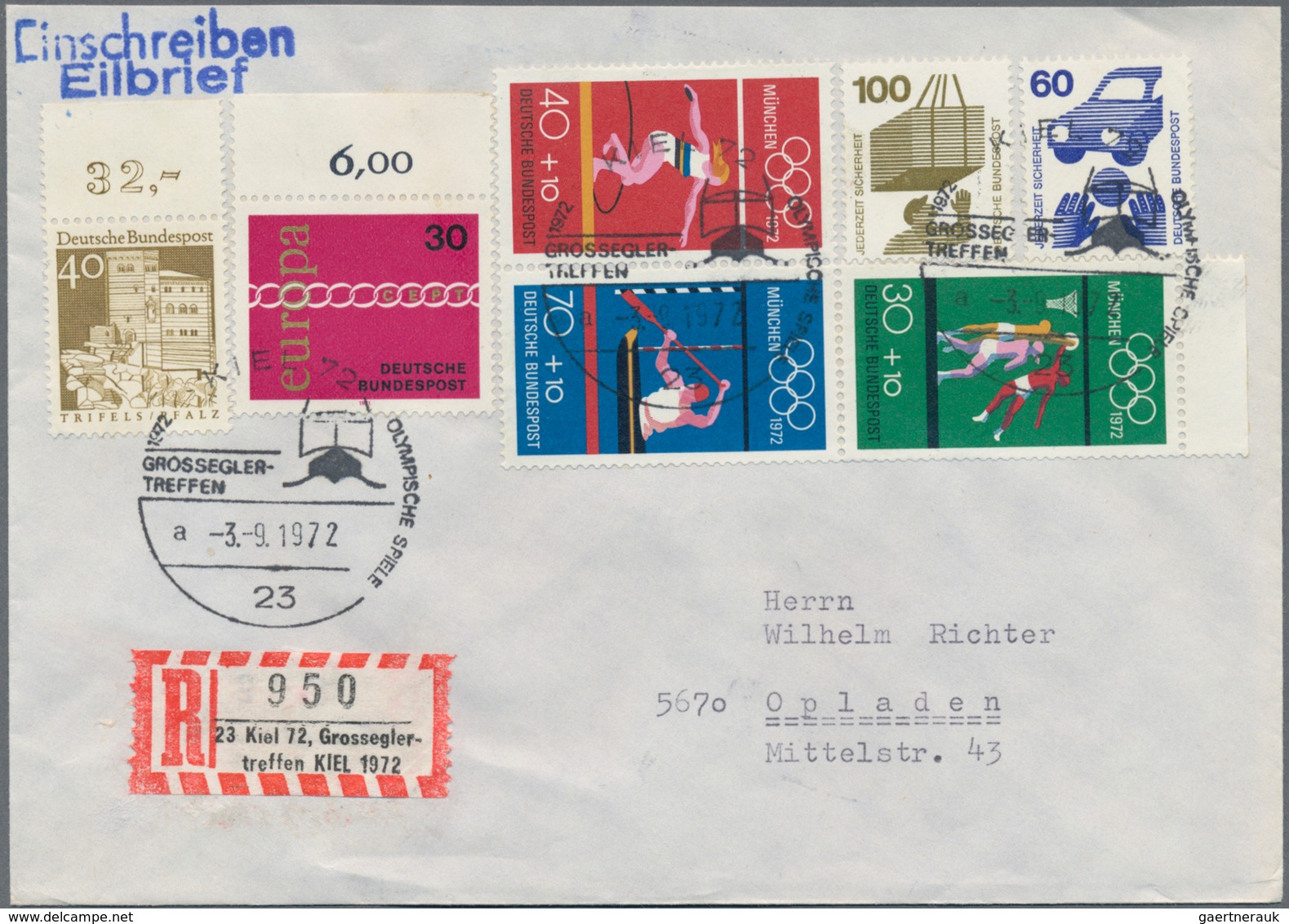 Thematik: Olympische Spiele / Olympic Games: 1972, Olympische Spiele München, Vielseitiger Spezial-S - Altri & Non Classificati