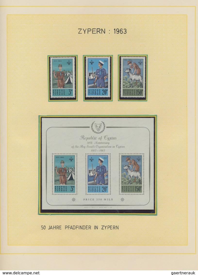 Thematik: Pfadfinder / Boy Scouts: 1918/1980 Ca., Comprehensive Worldwide Collection With Ca.300 Cov - Altri & Non Classificati