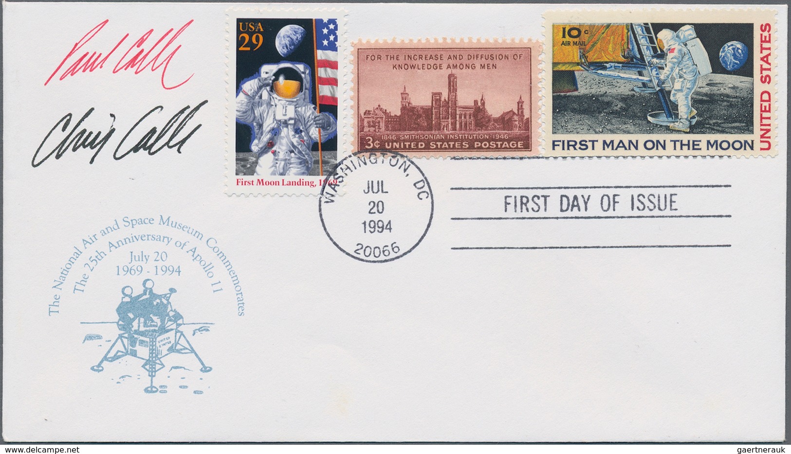 Thematik: Raumfahrt / Astronautics: 1969/1994, First Moon Landing (U.S. Commemorative Stamps), Assor - Autres & Non Classés