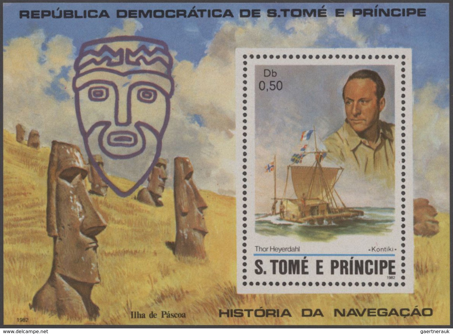 Thematik: Seefahrer, Entdecker / Sailors, Discoverers: 1982, Sao Thome And Principe, Special Collect - Explorateurs
