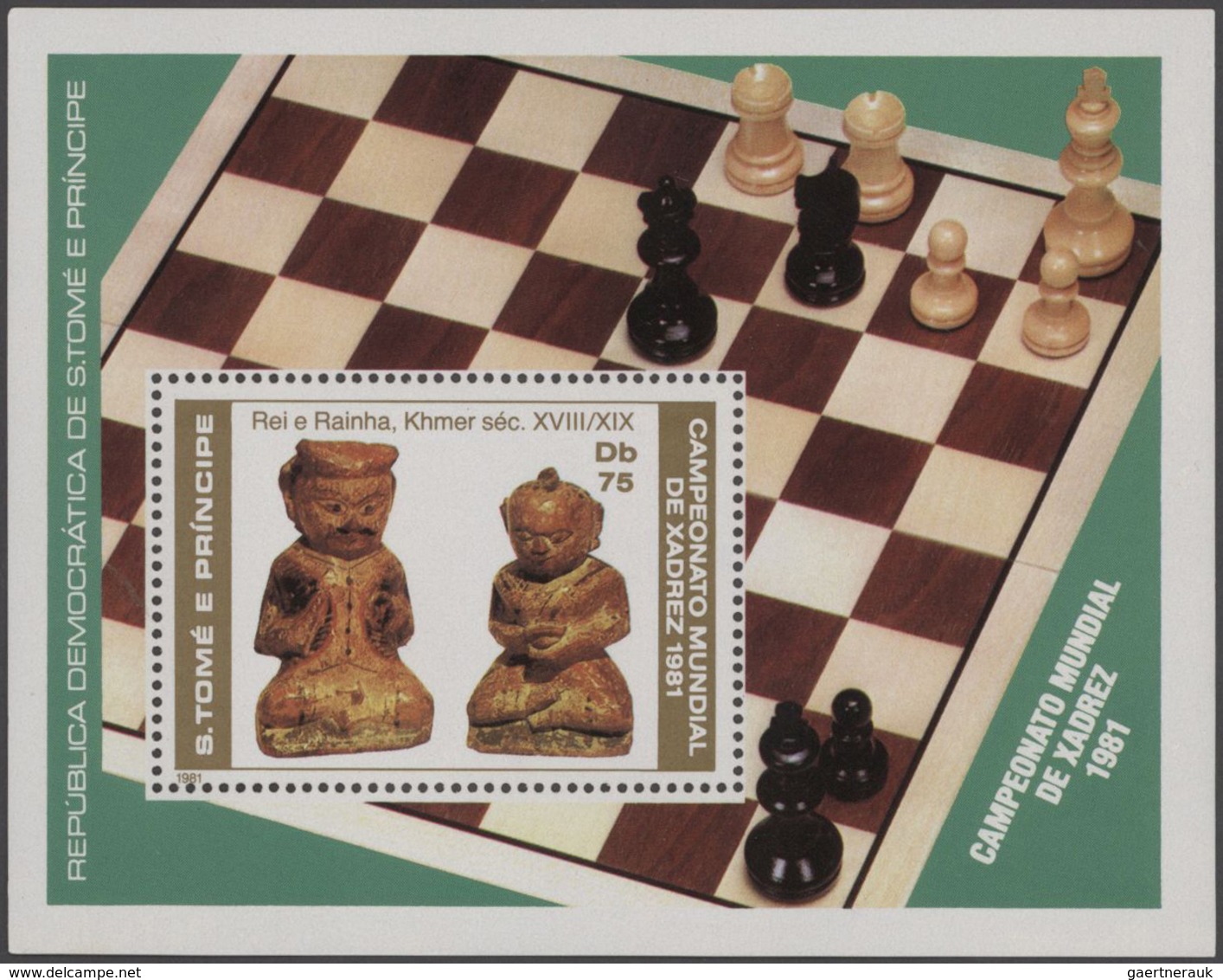 Thematik: Spiele-Schach / Games-chess: 1981, Sao Thome And Principe, Special Collection Of Various S - Chess