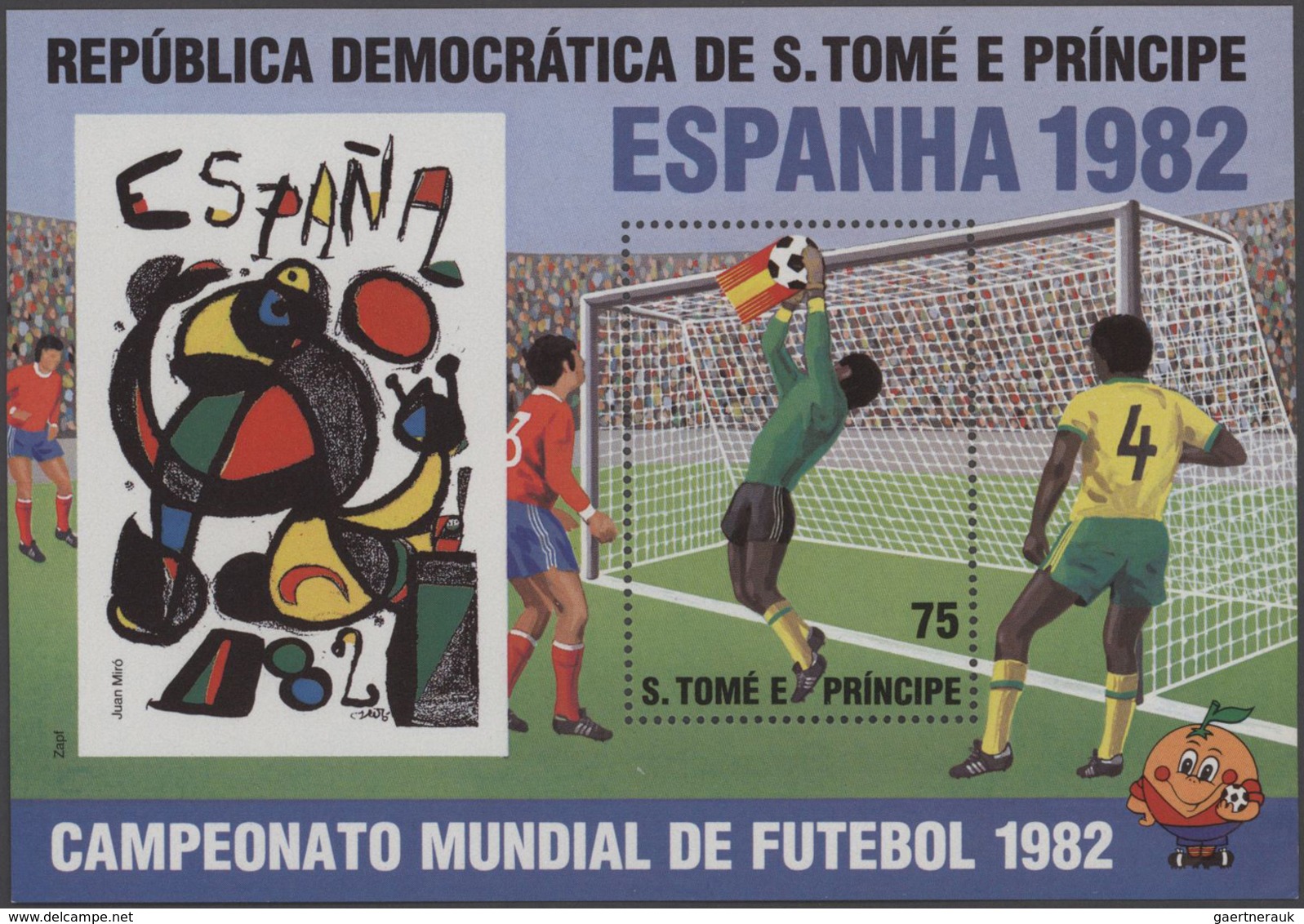 Thematik: Sport-Fußball / Sport-soccer, Football: 1982, Sao Thome And Principe, 1000 Copies Of The S - Other & Unclassified