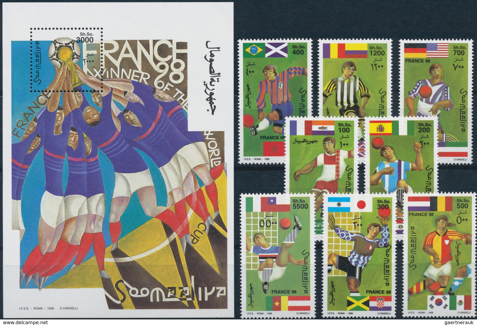 Thematik: Sport-Fußball / Sport-soccer, Football: 1998, SOMALIA, Football World Championship,. Miche - Autres & Non Classés