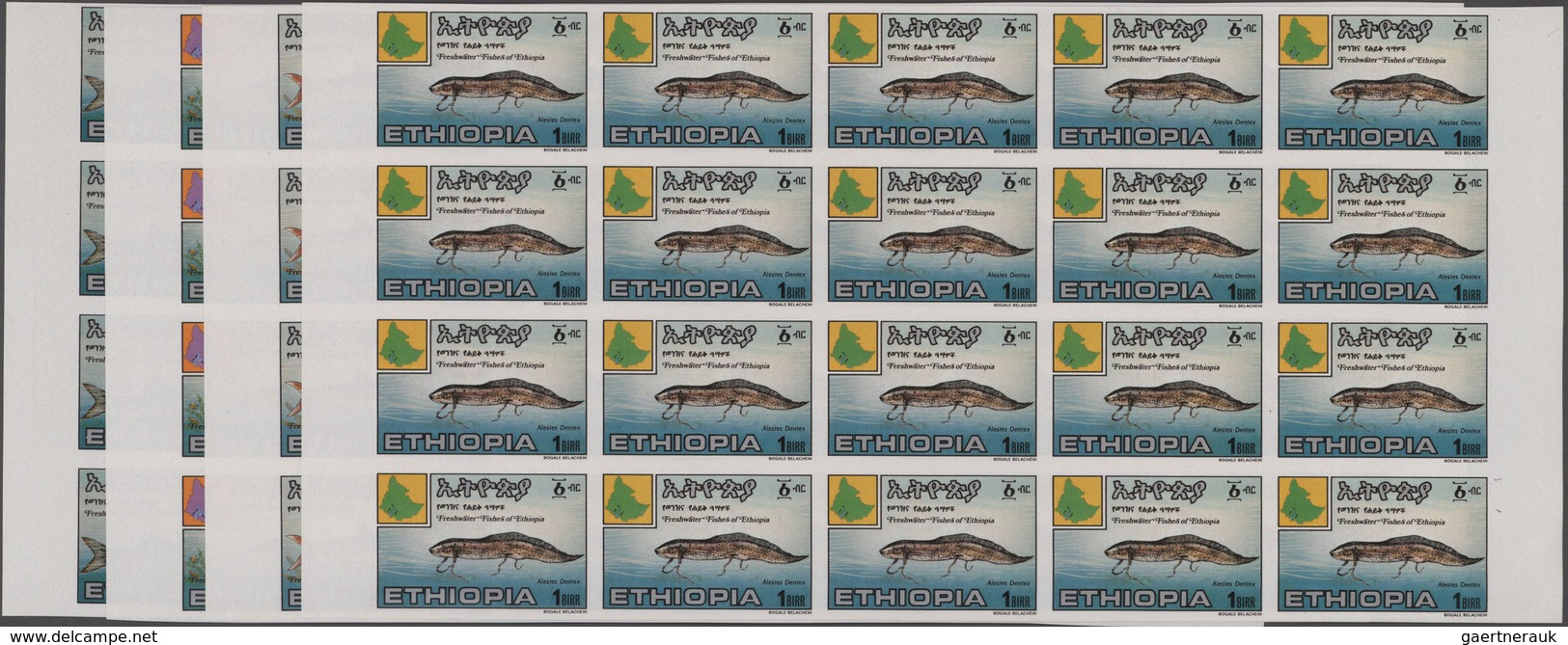 Thematik: Tiere-Fische / Animals-fishes: 1985, Ethiopia. FRESHWATER FISH. Complete Set (4 Values) In - Fishes