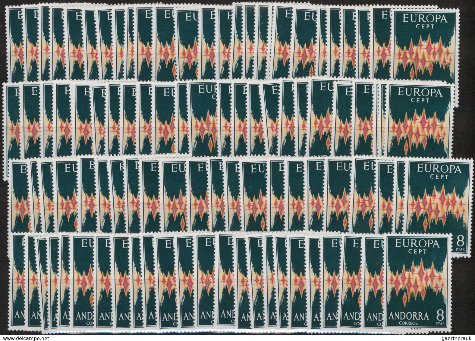 Andorra - Spanische Post: 1972, Europa, 200 Copies Of This Stamp Mint Never Hinged. (Mi.no. 71, Cat. - Andere & Zonder Classificatie