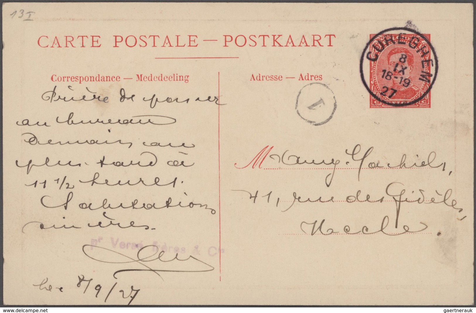 Belgien - Ganzsachen: 1871/1939 Collection Of About 330 Unused And Used Postal Stationeries In Large - Autres & Non Classés