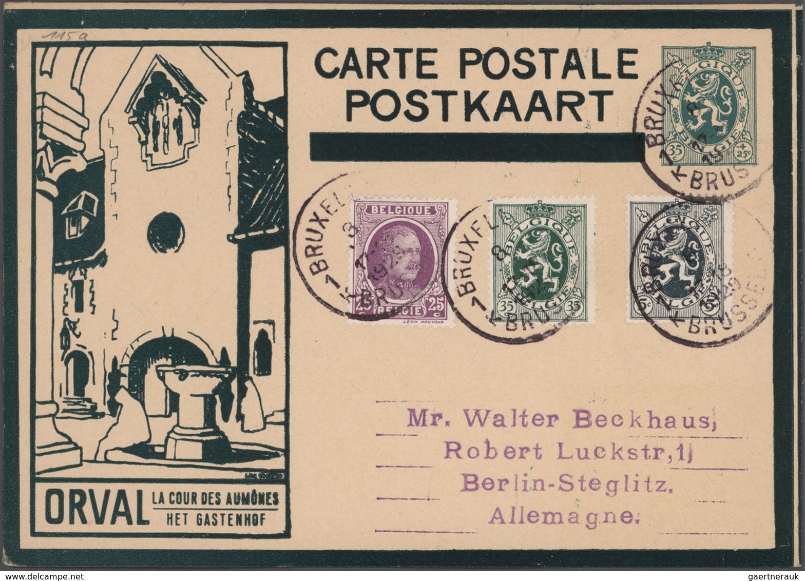 Belgien - Ganzsachen: 1871/1939 Collection of about 330 unused and used postal stationeries in large