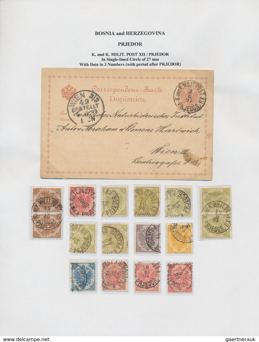 Bosnien Und Herzegowina (Österreich 1879/1918): 1880/1918, POSTMARKS OF BOSNIA&HERZEGOVINA, Speciali - Bosnien-Herzegowina