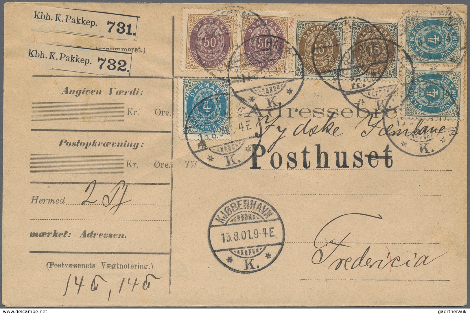 Dänemark: 1852-1980, Vielseitiger Posten Mit über 200 Briefen, Belegen Und Ganzsachen, Dabei Auch Be - Lettres & Documents