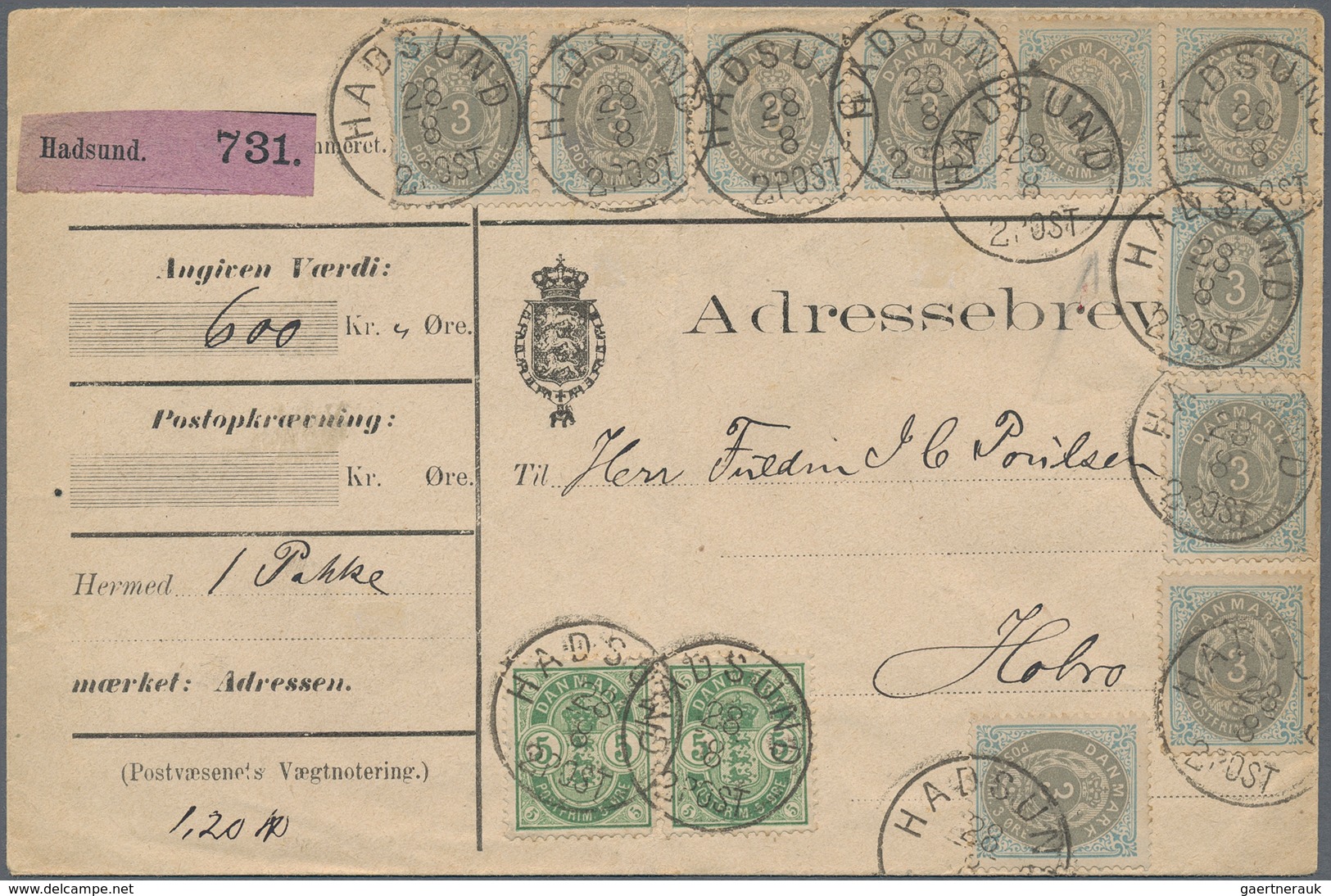 Dänemark: 1852-1980, Vielseitiger Posten Mit über 200 Briefen, Belegen Und Ganzsachen, Dabei Auch Be - Lettres & Documents