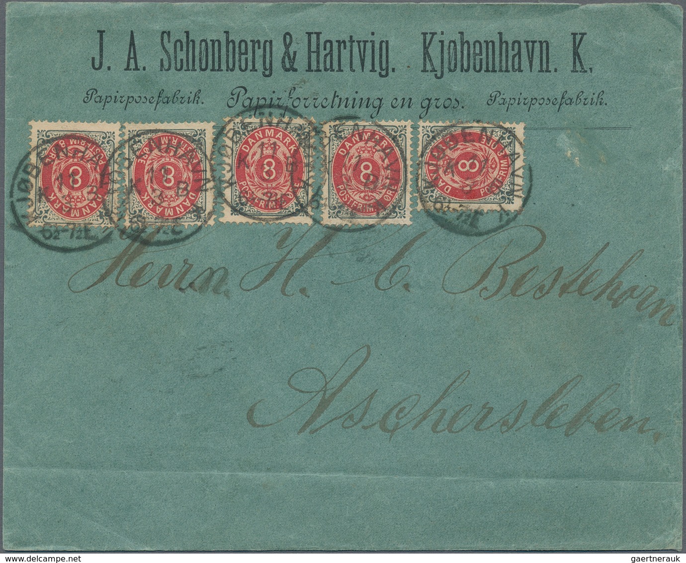 Dänemark: 1852-1980, vielseitiger Posten mit über 200 Briefen, Belegen und Ganzsachen, dabei auch be