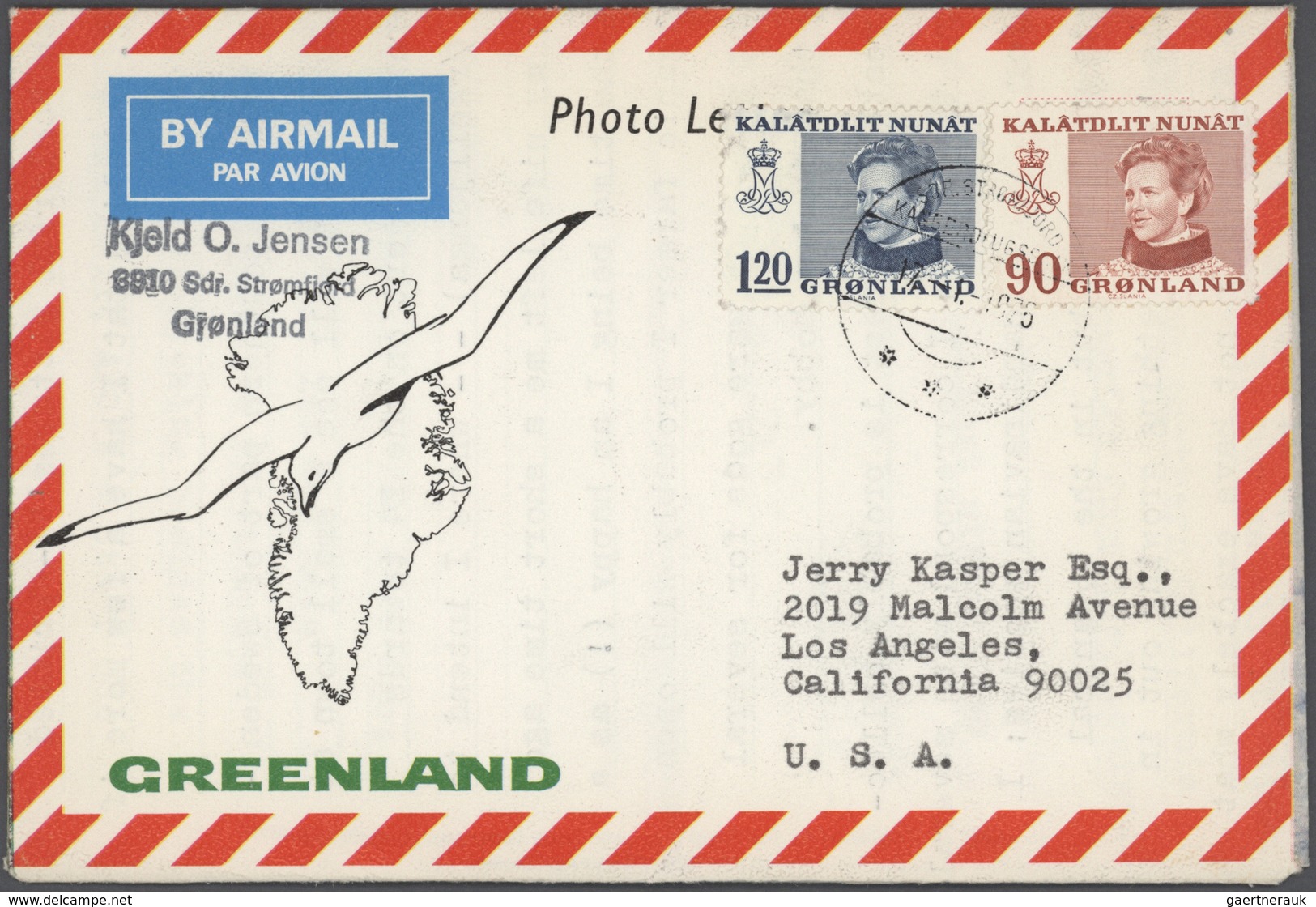 Dänemark - Grönland: 1972/81 AEROGRAMMES Ca. 153 Photo Airletters, Many Unused And Unfolded Items Sc - Lettres & Documents