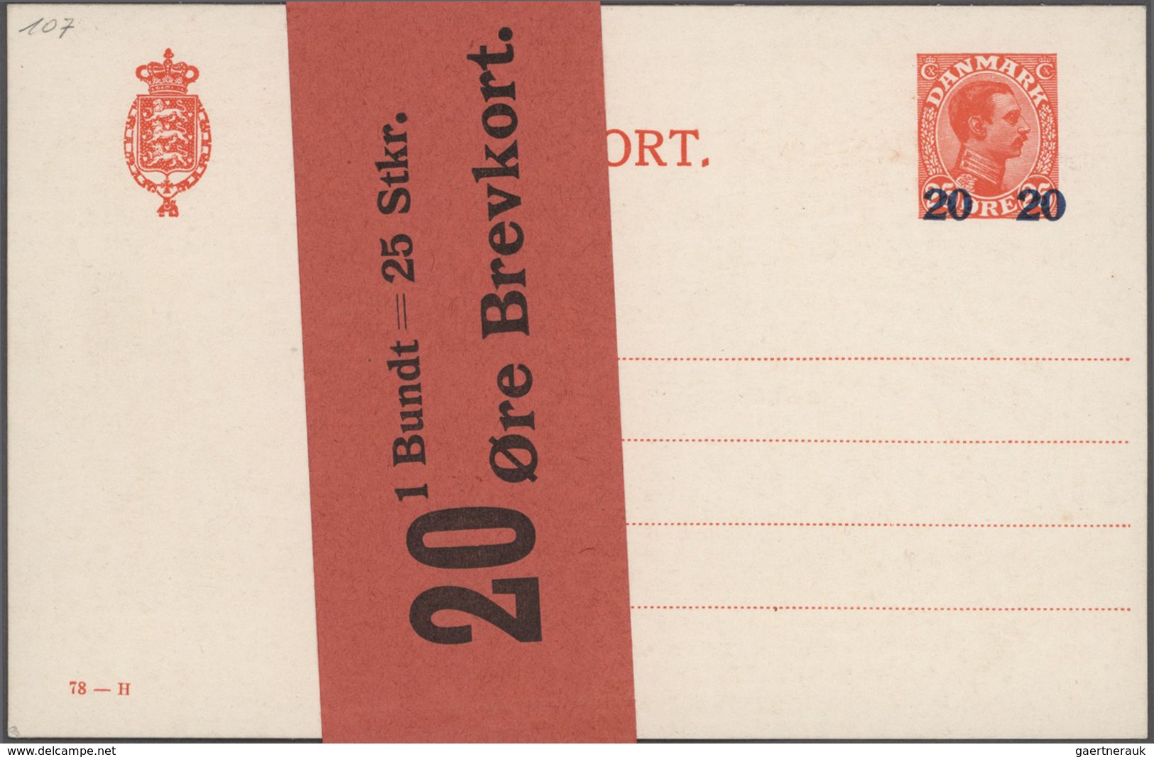 Dänemark - Ganzsachen: 1864/1935 Collection Of About 710 Unused And Used Postal Stationeries In Larg - Entiers Postaux