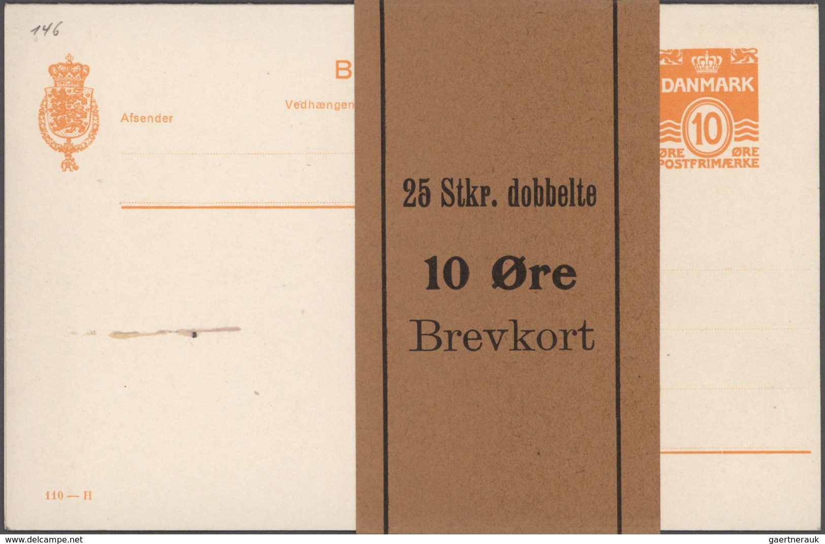 Dänemark - Ganzsachen: 1864/1935 Collection of about 710 unused and used postal stationeries in larg