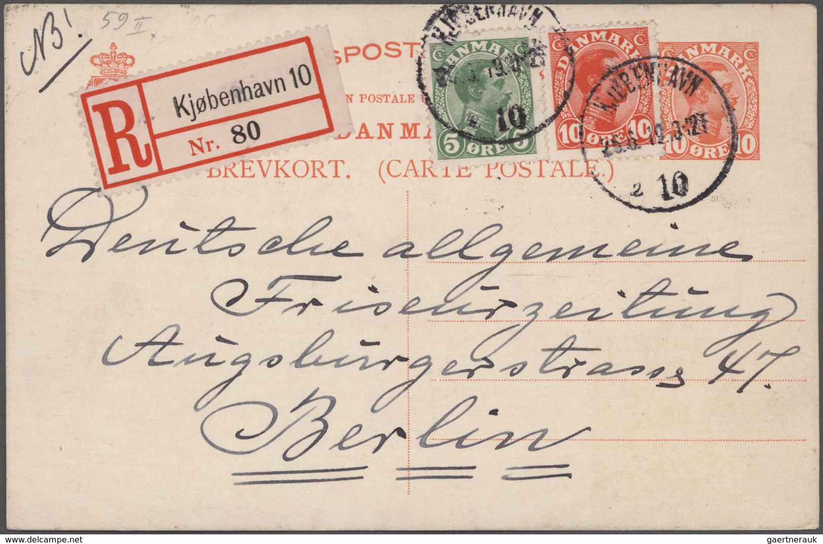 Dänemark - Ganzsachen: 1864/1935 Collection of about 710 unused and used postal stationeries in larg