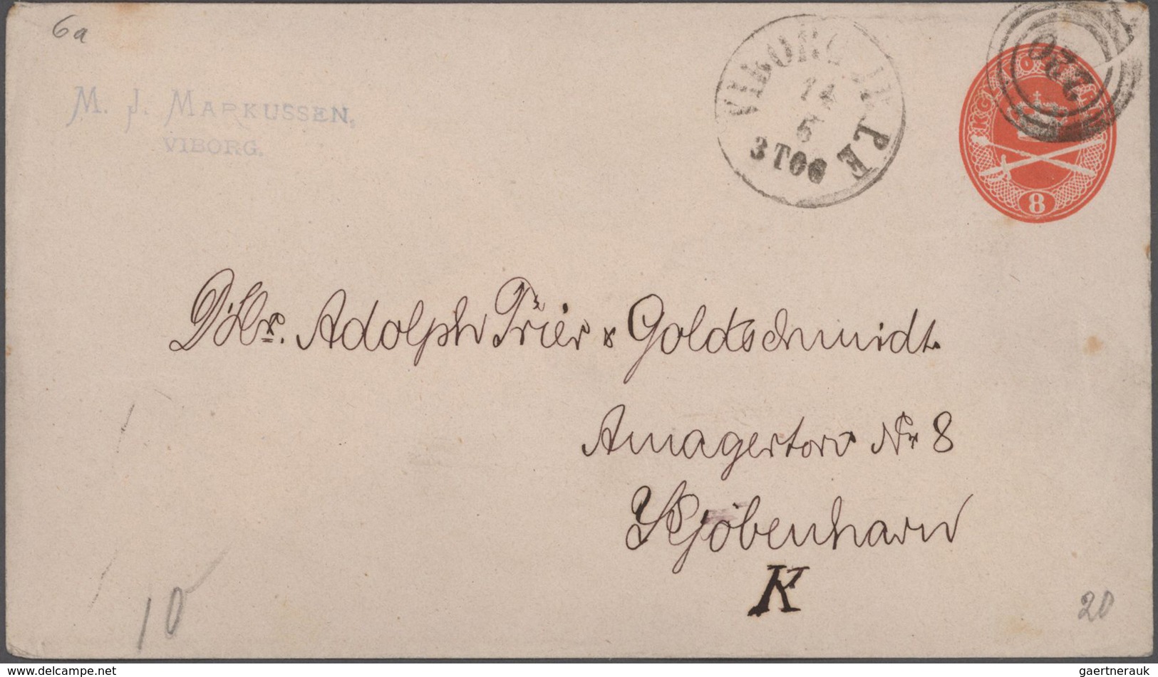 Dänemark - Ganzsachen: 1864/1935 Collection of about 710 unused and used postal stationeries in larg