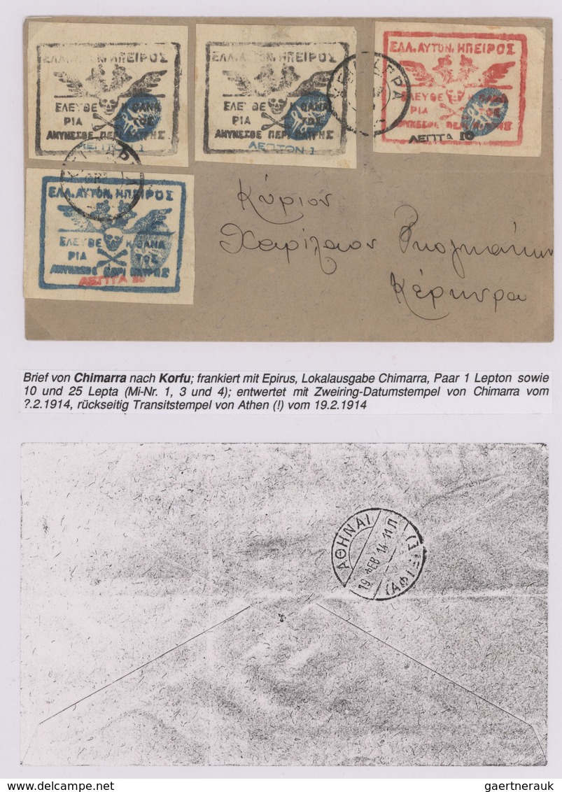 Epirus: 1914, comprehensive collection of Epirus Local Stamps, comprising the so-called 'MOSHOPOLIS"