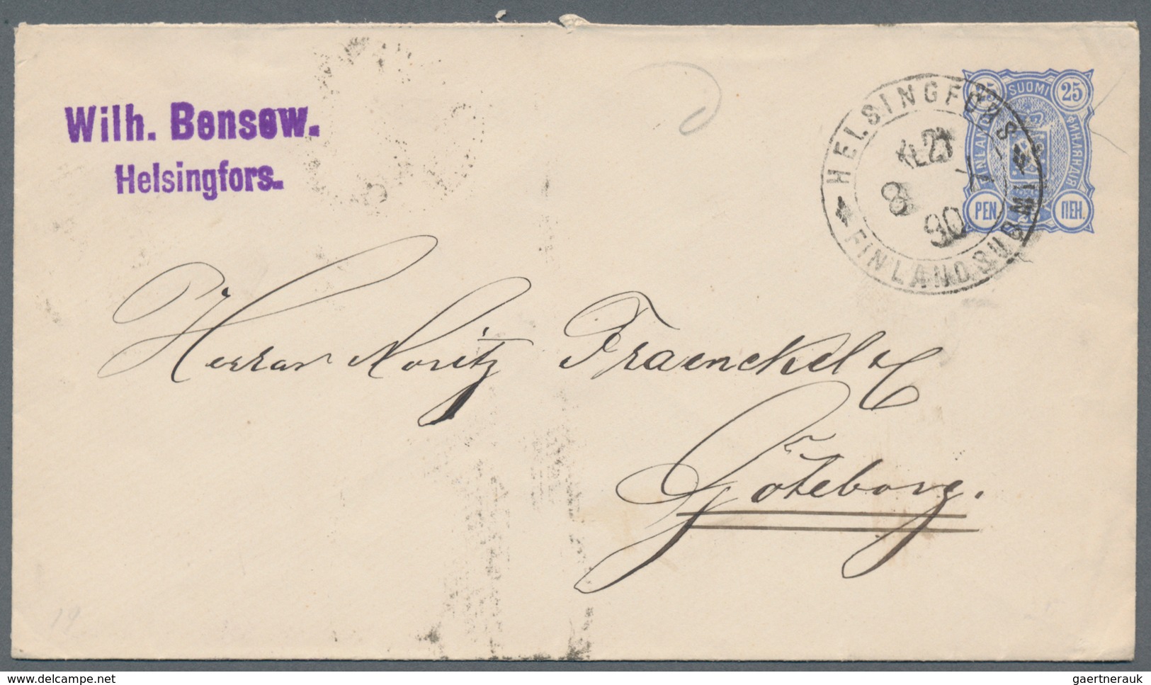 Finnland: 1870/1990, Holding Of Ca. 150 Letters, Cards And Postal Stationery, Incl. Registered Mail, - Covers & Documents