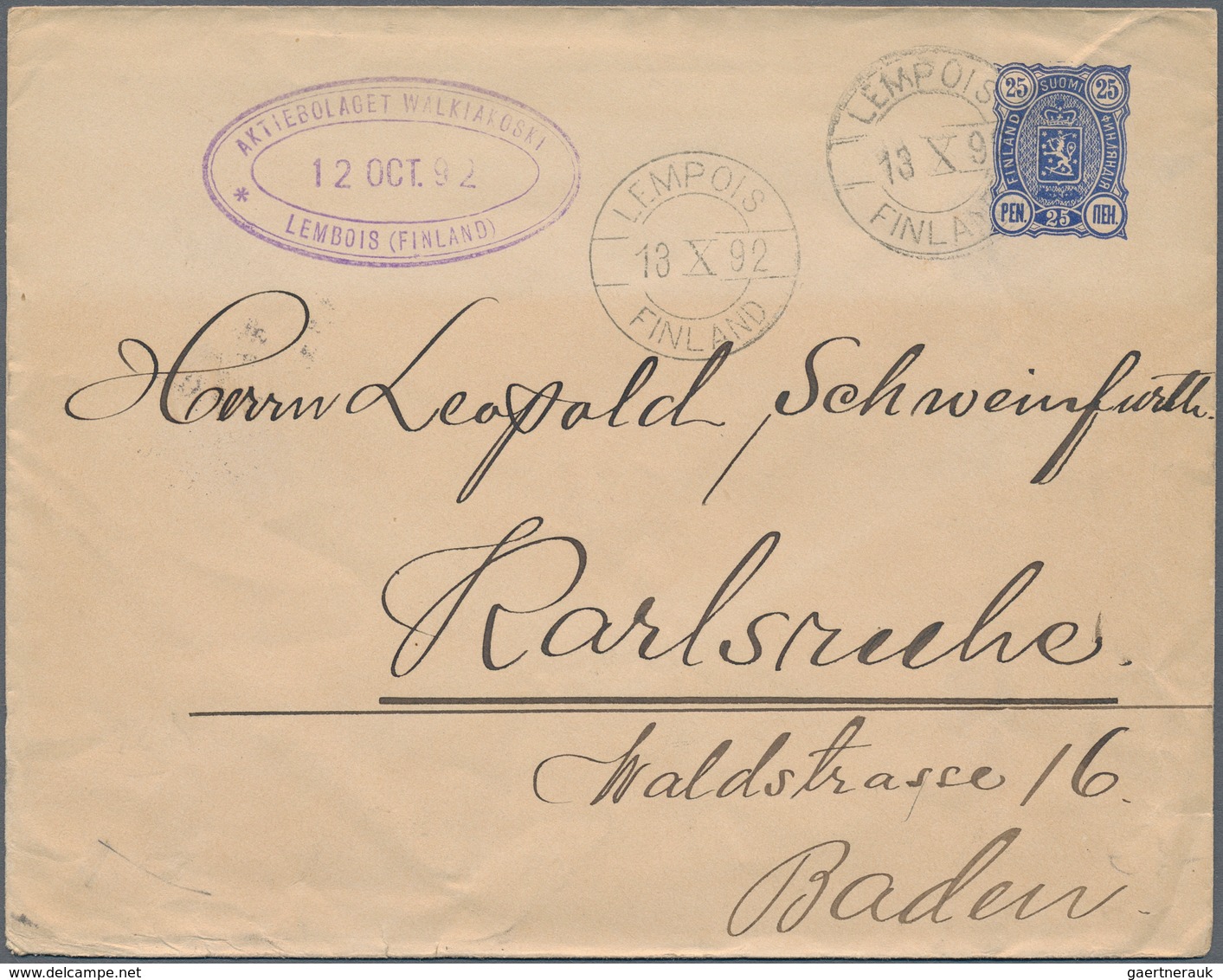 Finnland: 1884-1958, Partie Mit Rund 50 Briefen, Belegen Und Ganzsachen, Dabei Auch Nette Ansichtska - Lettres & Documents