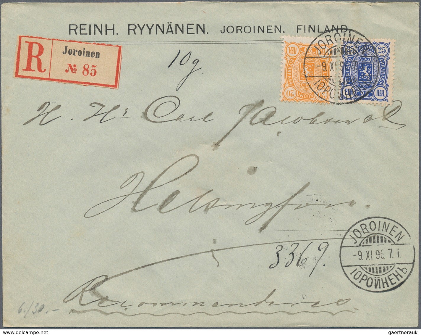 Finnland: 1884-1958, Partie Mit Rund 50 Briefen, Belegen Und Ganzsachen, Dabei Auch Nette Ansichtska - Brieven En Documenten