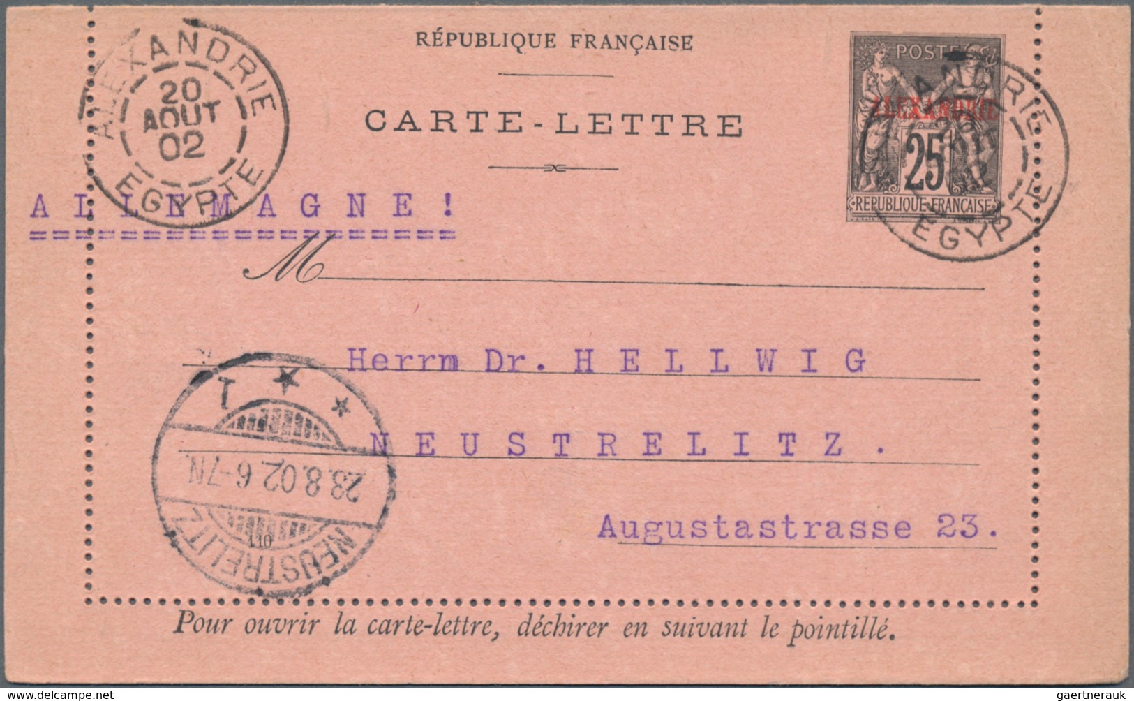 Frankreich: 1860/2010, holding of ca. 450 letters, cards, precursor cards, picture-postcards, intern