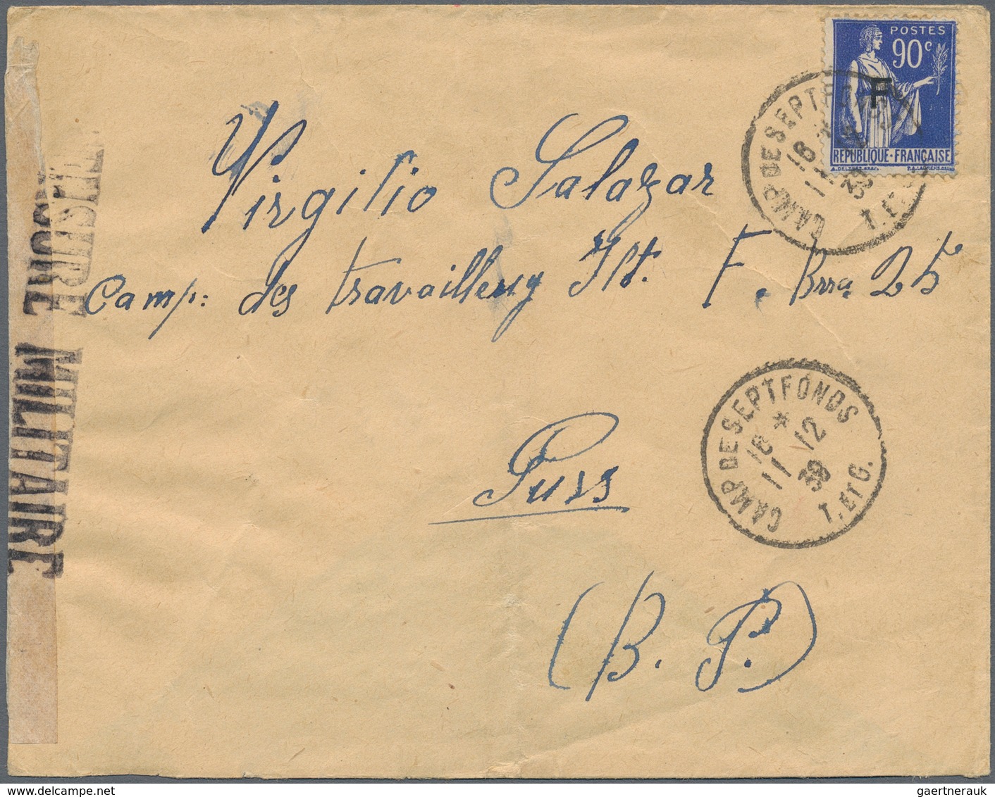 Frankreich: 1915/1947 Ca., Interesting Collection With Ca.70 Covers/cards With Focus On Censored Mai - Collections