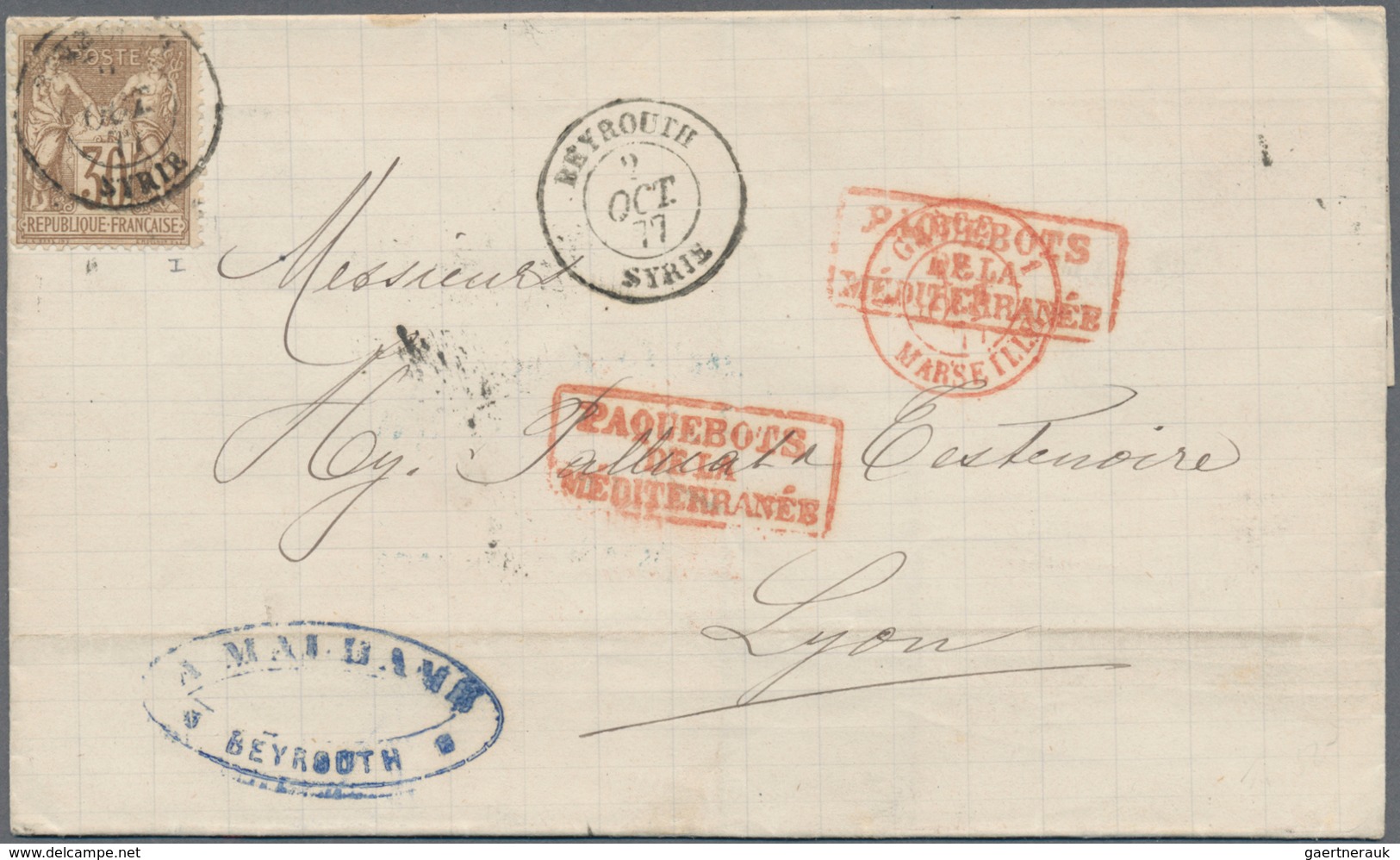 Französische Post In Der Levante: 1900/1910 (ca.), 17 Postal Stationeries, Envelopes And Folded Lett - Other & Unclassified