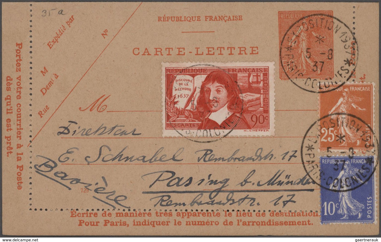 Frankreich - Ganzsachen: 1870/1935 Collection Of About 270 Unused And Used Postal Stationeries In La - Autres & Non Classés