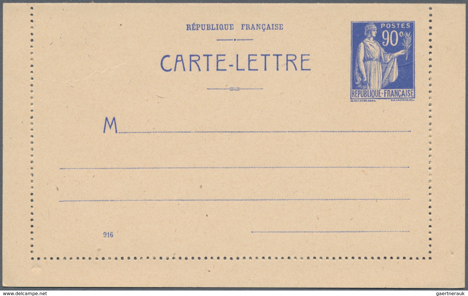 Frankreich - Ganzsachen: 1901/32 Ca. 80 Unused And Used Postal Stationery Postcards And Lettercards, - Autres & Non Classés