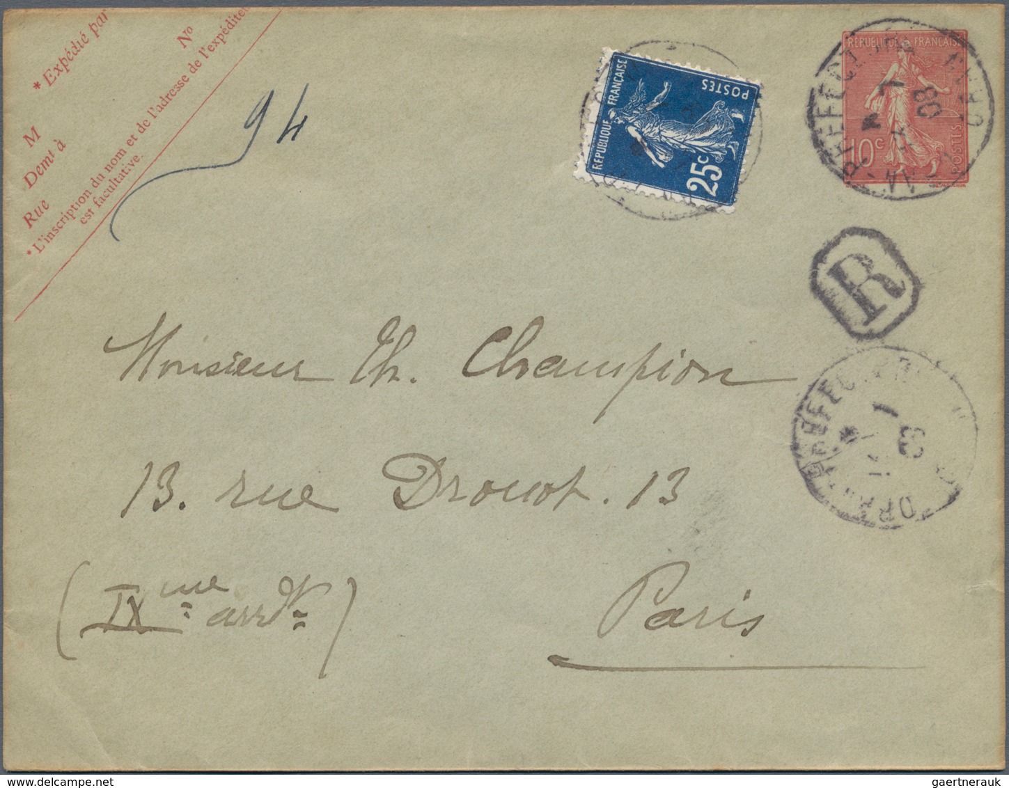Frankreich - Ganzsachen: 1904/18 Special Collection With Ca. 40 Unused And Used Postal Stationery Co - Other & Unclassified