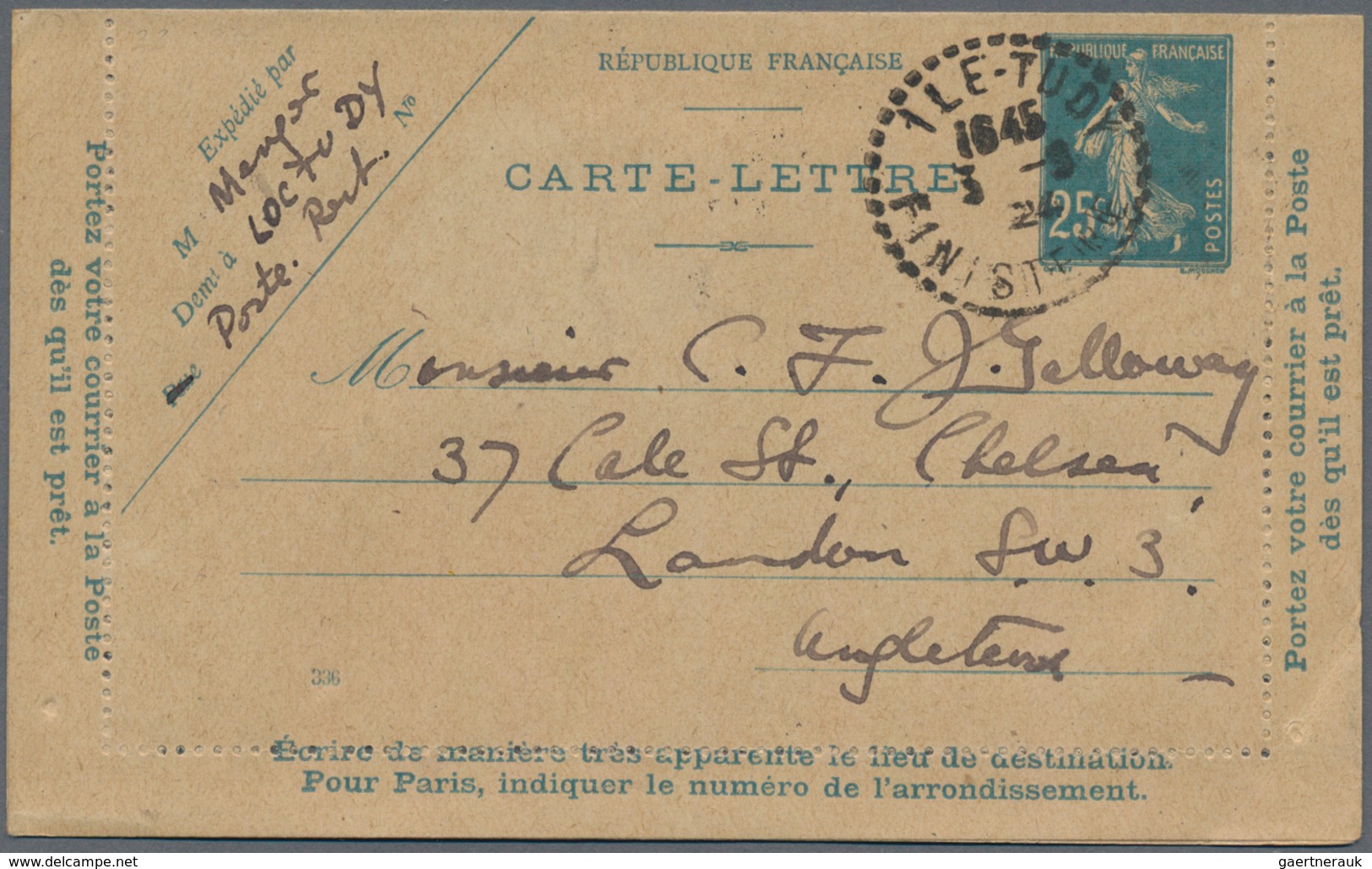 Frankreich - Ganzsachen: 1906/26 Ca. 130 Unused And Used Lettercards, All Type Semeuse Camée, All Wi - Autres & Non Classés