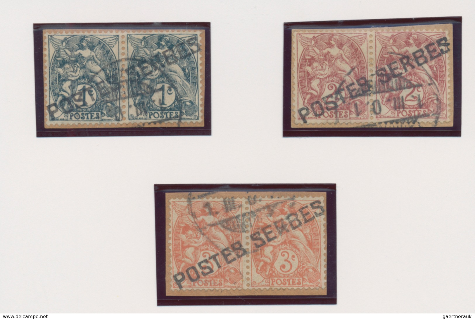 Frankreich - Militärpost / Feldpost: 1915/1918, French Forces In Corfu And Saloniki, Collection With - Timbres De Franchise Militaire