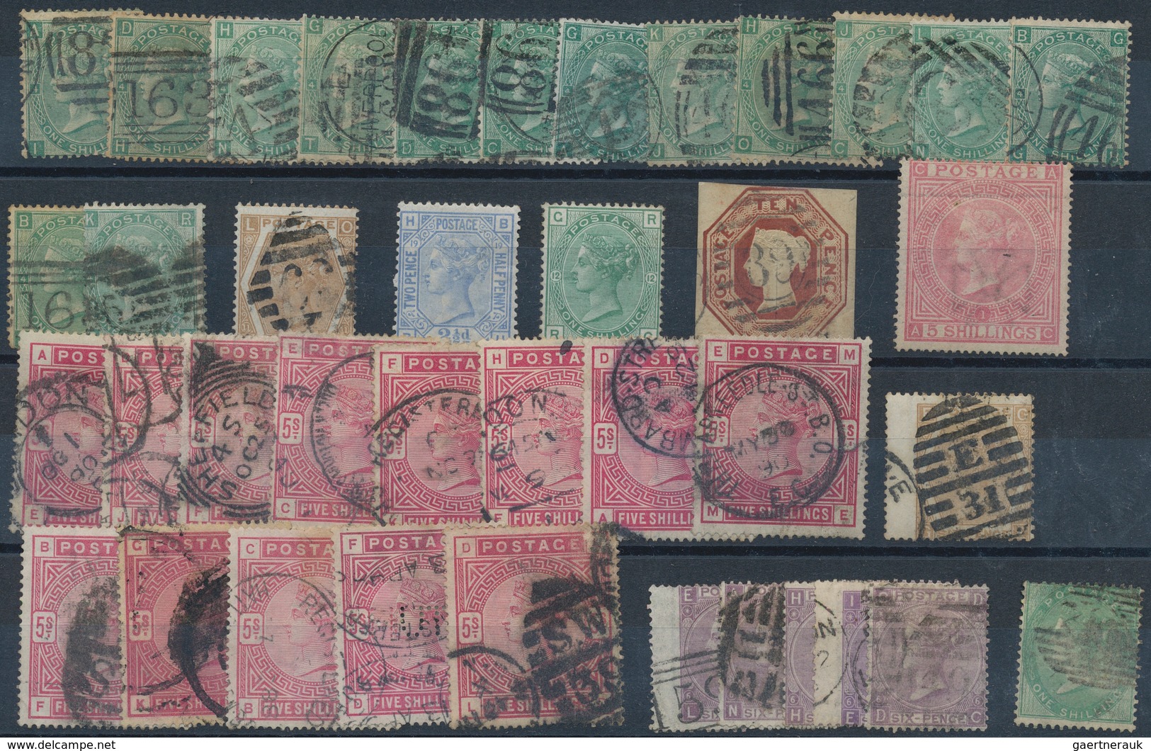 Großbritannien: 1841/1910 (ca.), Used And Mint Accumulation On Stockcards With Plenty Of Material, B - Autres & Non Classés