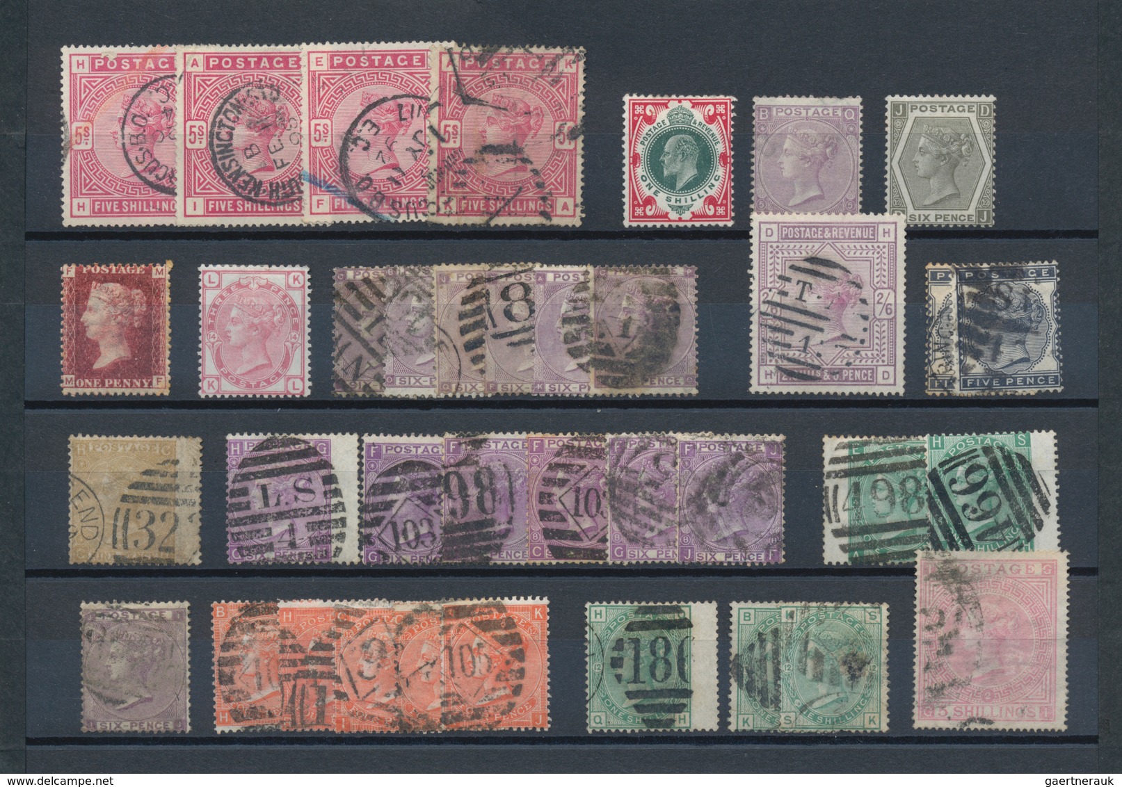 Großbritannien: 1841/1920 (ca.), Used And Mint Accumulation On Stockcards With Plenty Of Material, B - Autres & Non Classés
